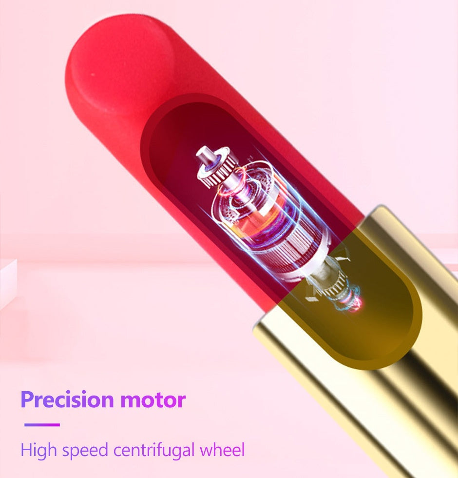 Mini Vibromasseur Discret – Look Rouge à Lèvres, Pour elle