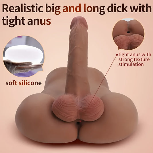 demi-Torse Masculin Ultra Réaliste avec Pénis XXL – Fantasme Pour Elle et Pour Lui