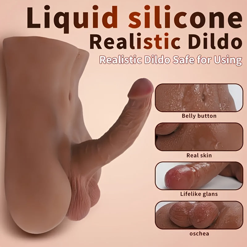 demi-Torse Masculin Ultra Réaliste avec Pénis XXL – Fantasme Pour Elle et Pour Lui