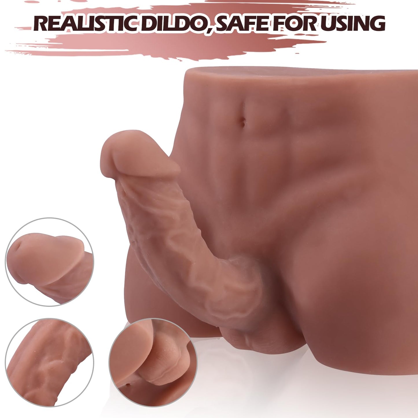 Fesses masculin Réaliste avec Pénis et Anus – Plaisir Pour Elle, pour Lui