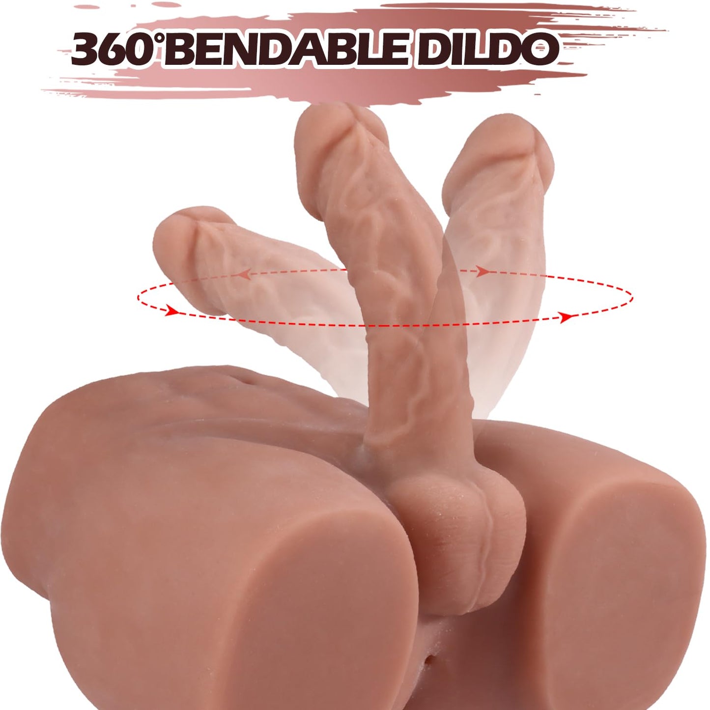Fesses masculin Réaliste avec Pénis et Anus – Plaisir Pour Elle, pour Lui