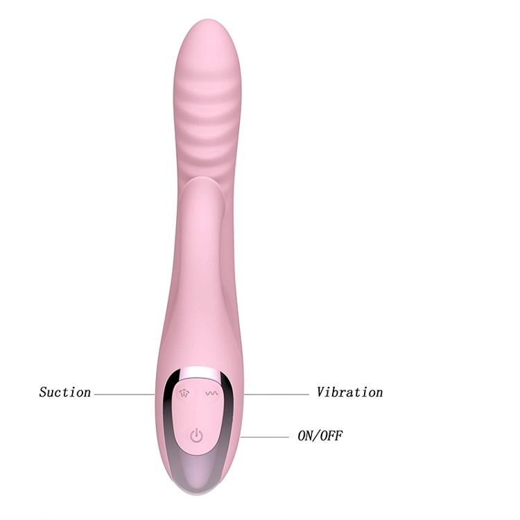 Stimulateur 2 en 1 – Vibration Vaginale et Succion Clitoridienne Pour Elle