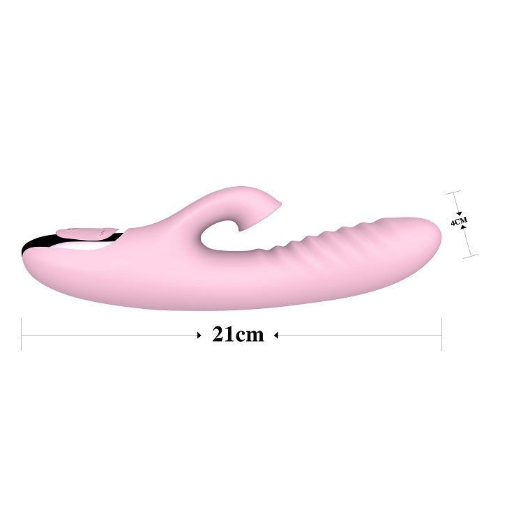 Stimulateur 2 en 1 – Vibration Vaginale et Succion Clitoridienne Pour Elle